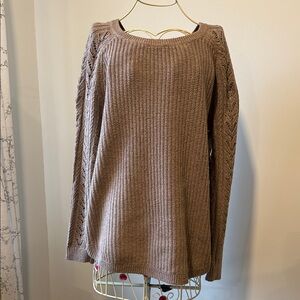 LOFT Taupe Knit Sweater